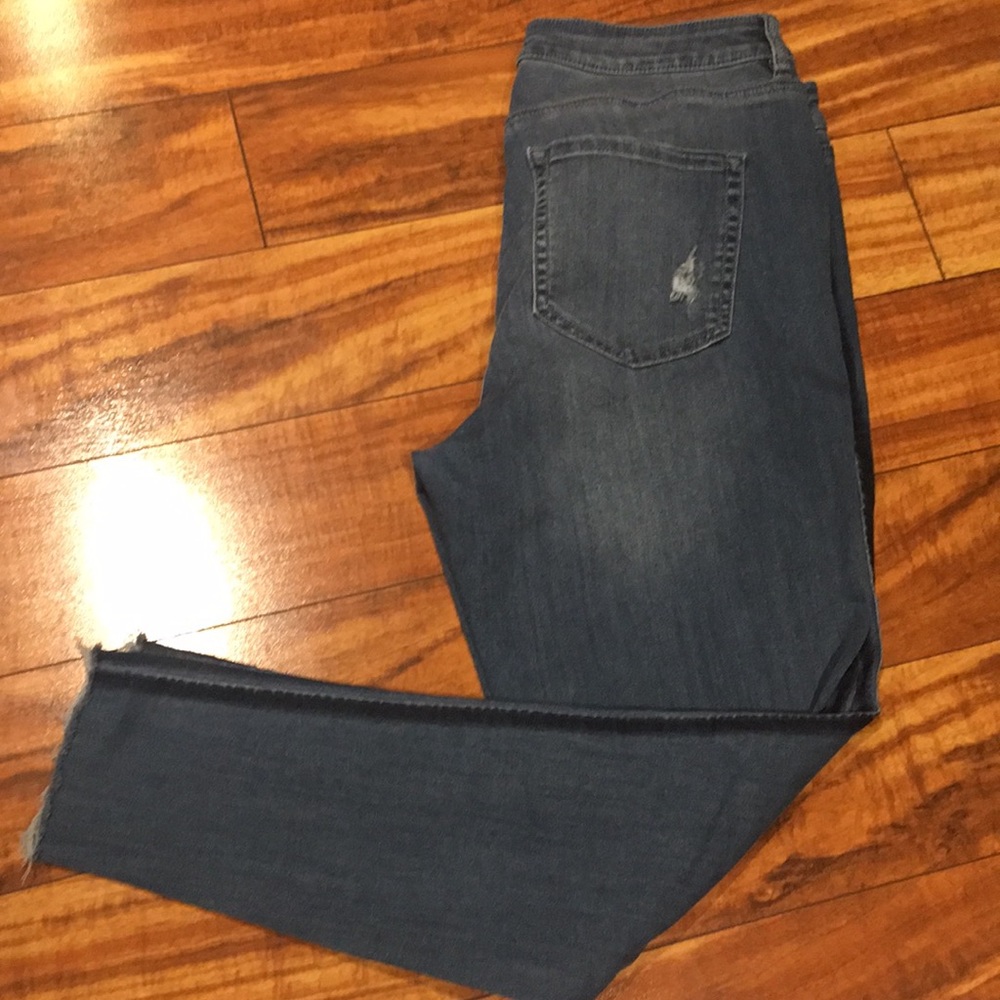 Lane Bryant Mid Rise Super-Stretch Ankle Jeans